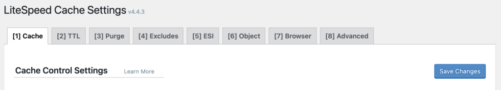 litespeed-cache-settings